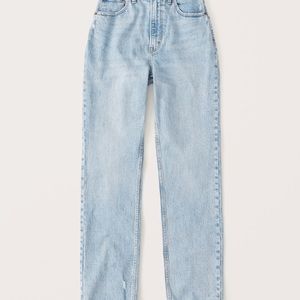 New Abercrombie & Finch Curve Love 90s Ultra High Rise Straight Jeans